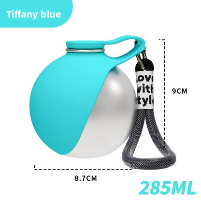 Portable Collapsible Pet Water Bottle with Hook