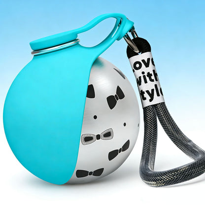 Portable Collapsible Pet Water Bottle with Hook